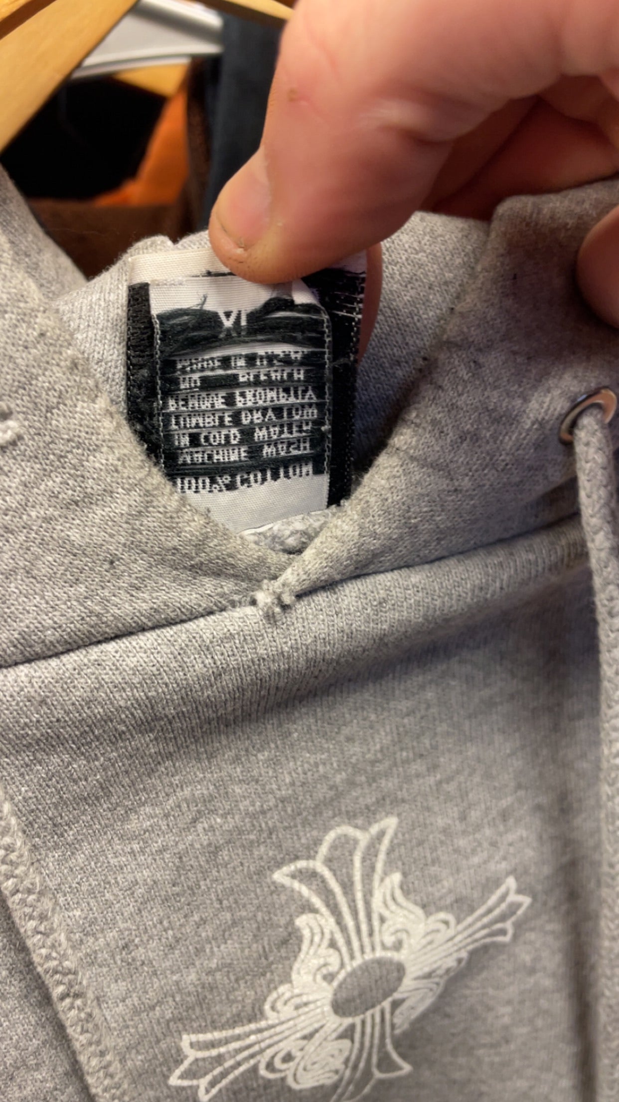 Vintage Chrome Hearts "Fuck You" Hoodie