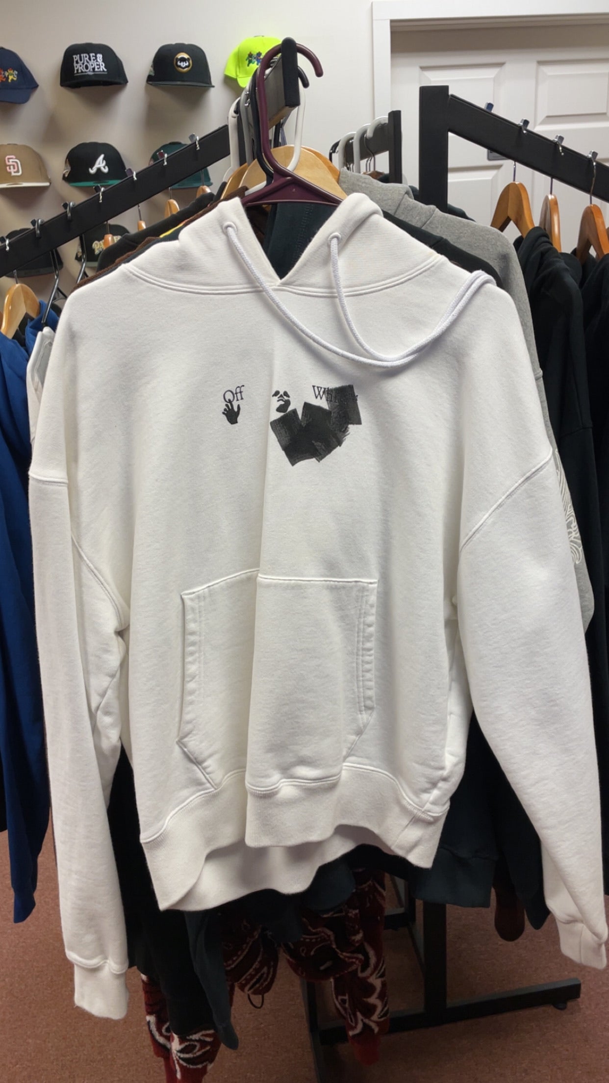 Off White Pullover Hoodie