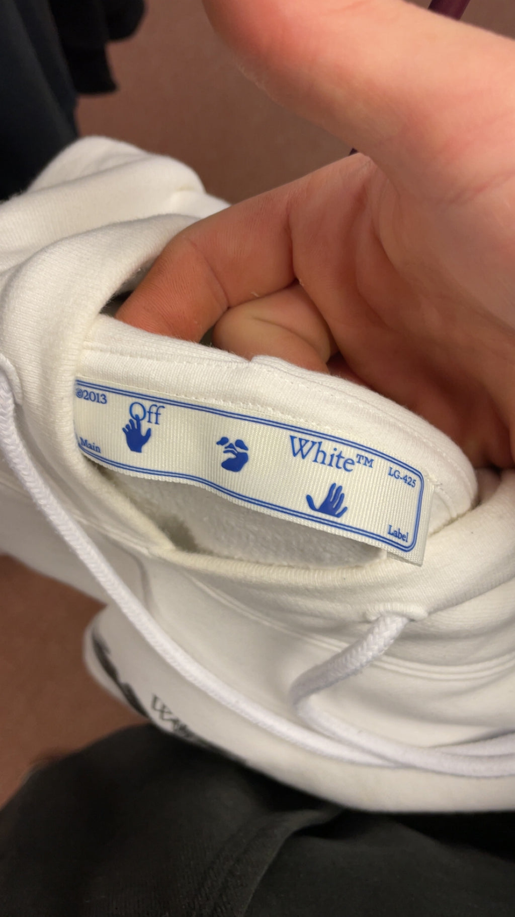 Off White Pullover Hoodie