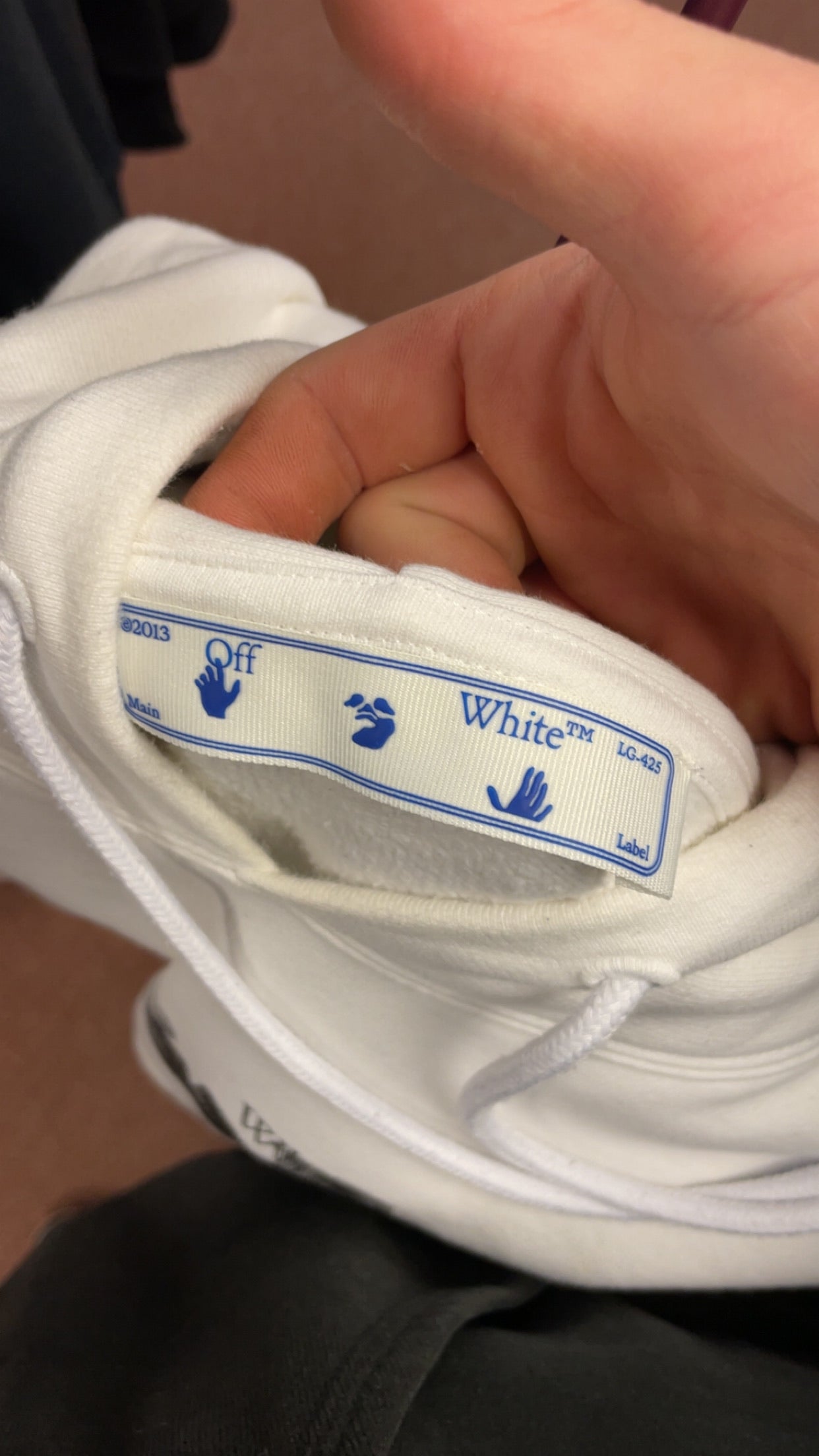 Off White Pullover Hoodie