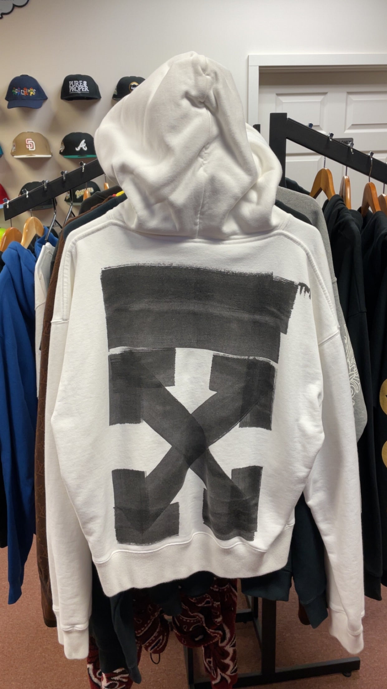 Off White Pullover Hoodie