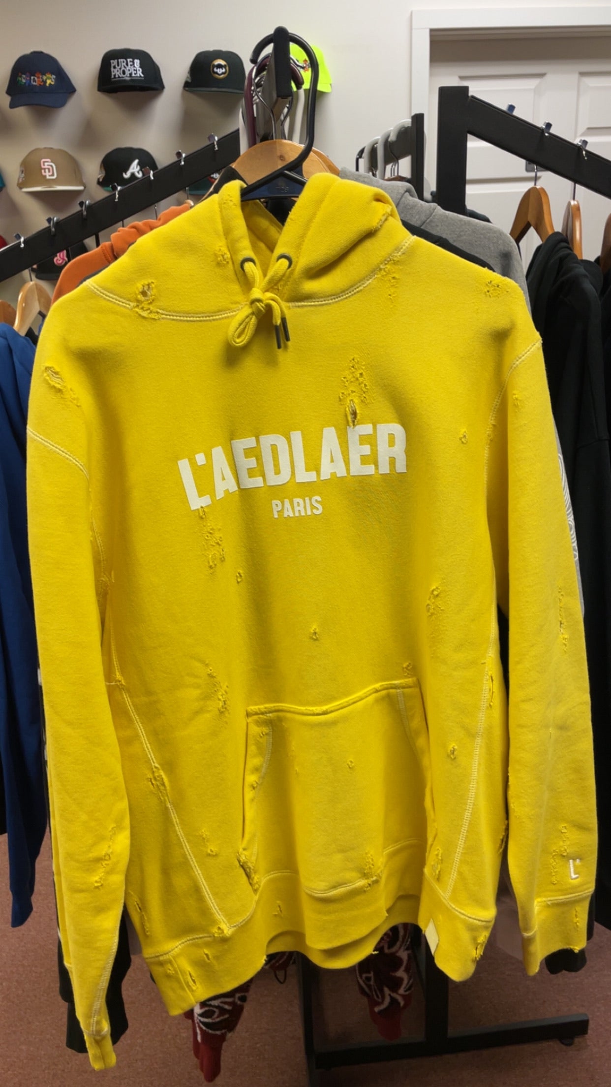 1 of 1 L’AEDLAER Paris Distressed Hoodie by Adkillaink
