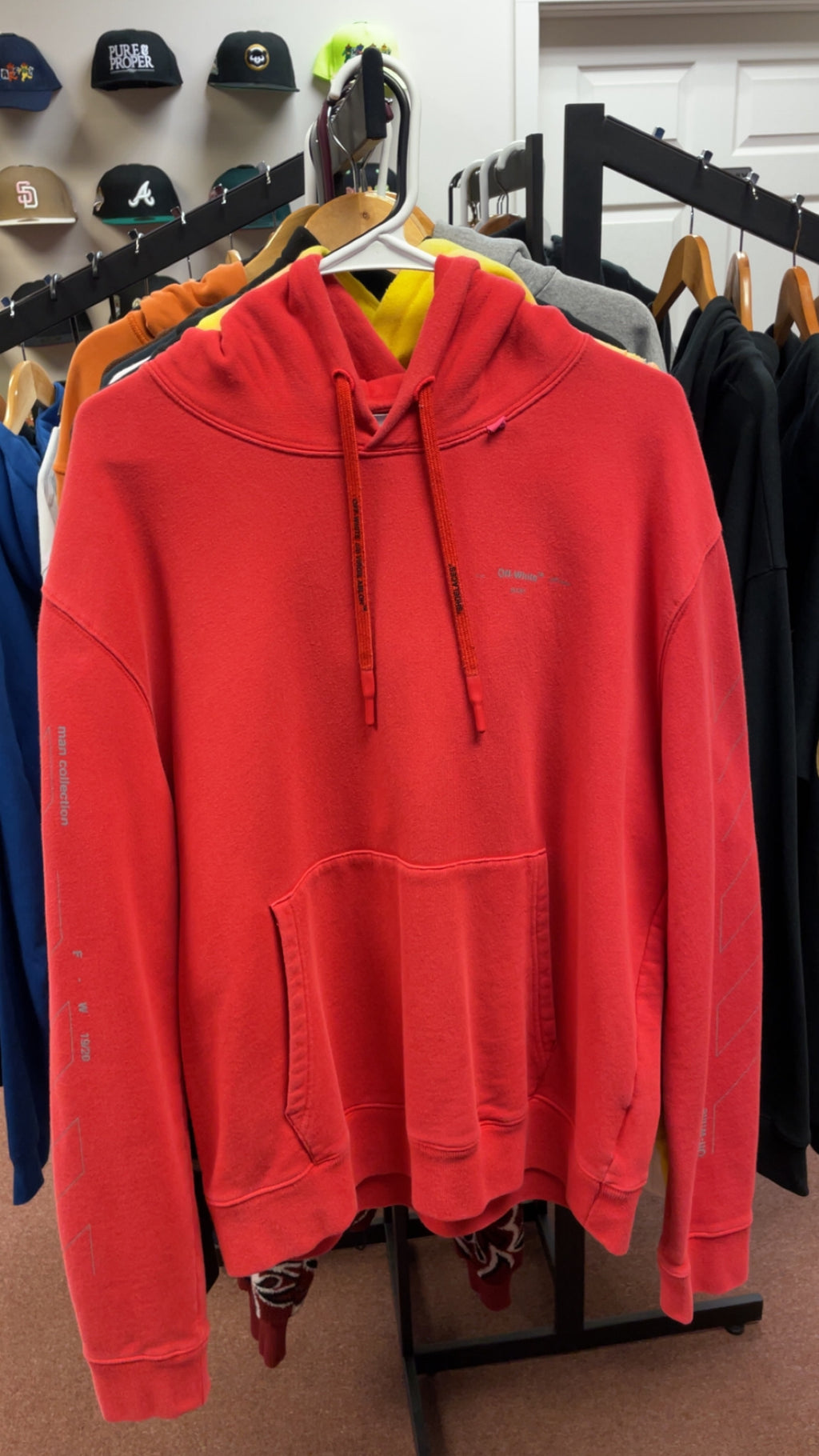 Off-White Red “Main Label” Hoodie (2013)