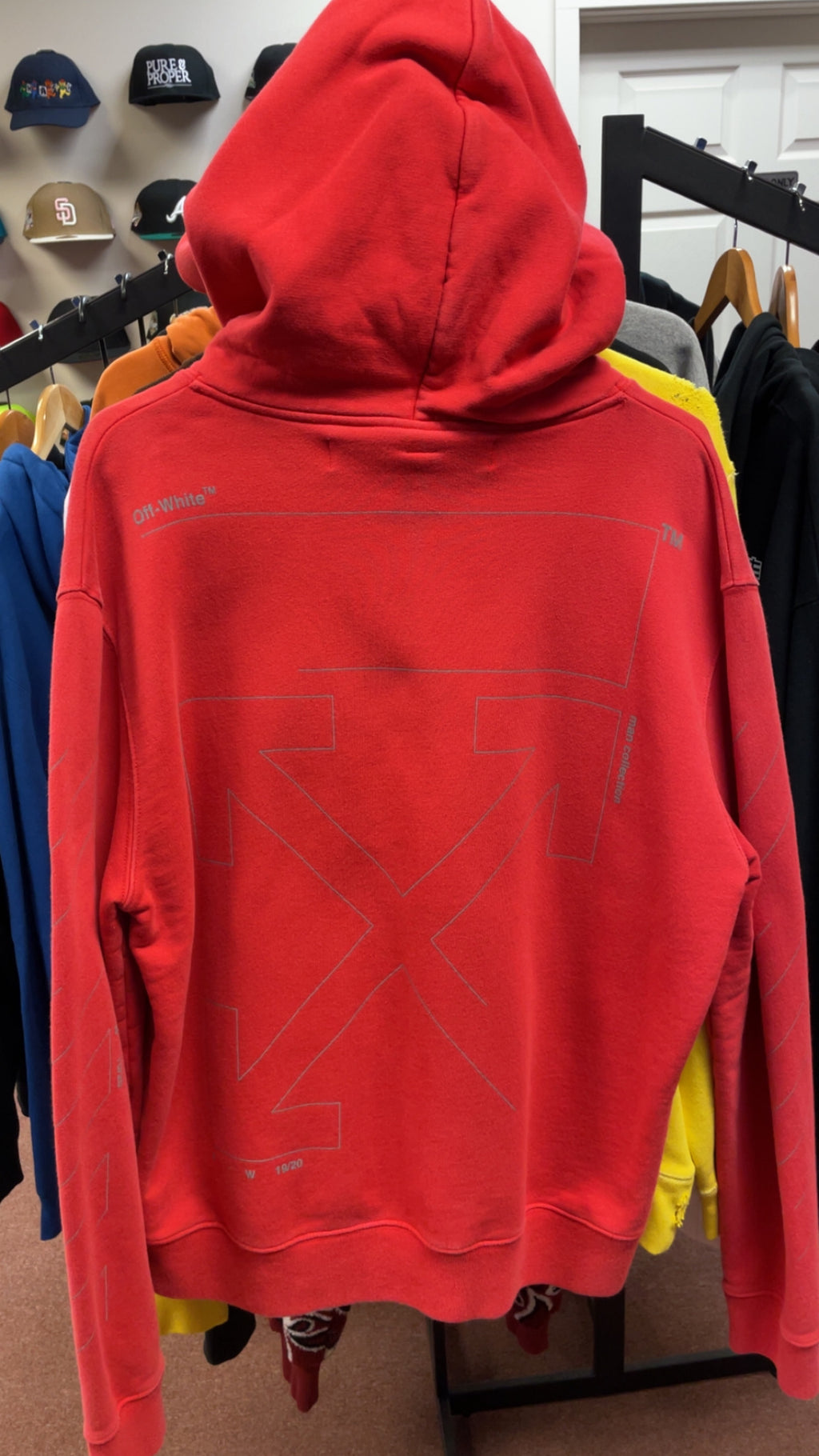 Off-White Red “Main Label” Hoodie (2013)