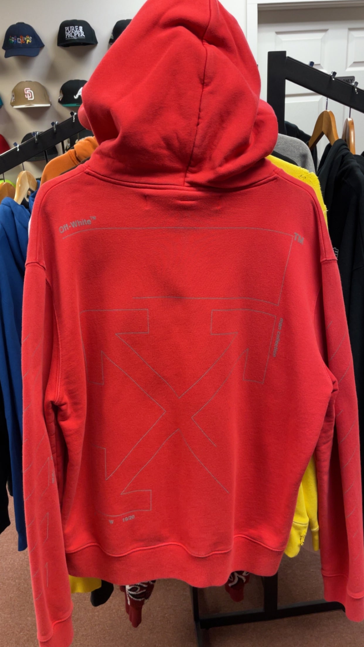 Off-White Red “Main Label” Hoodie (2013)