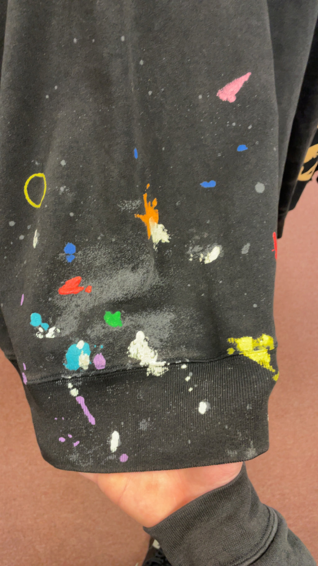 Lanvin Paris Paint Splatter Hoodie