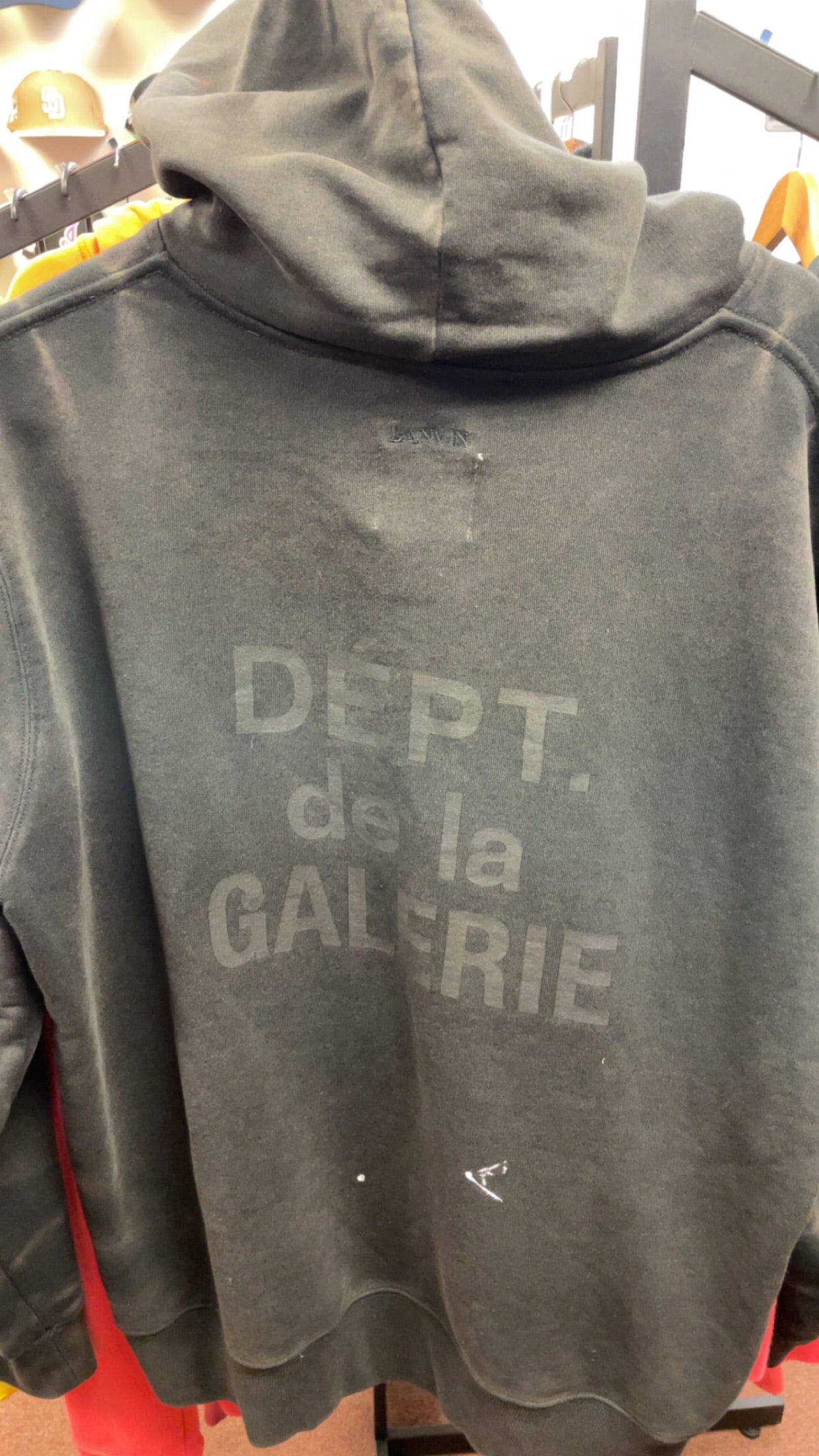 Lanvin Paris Paint Splatter Hoodie