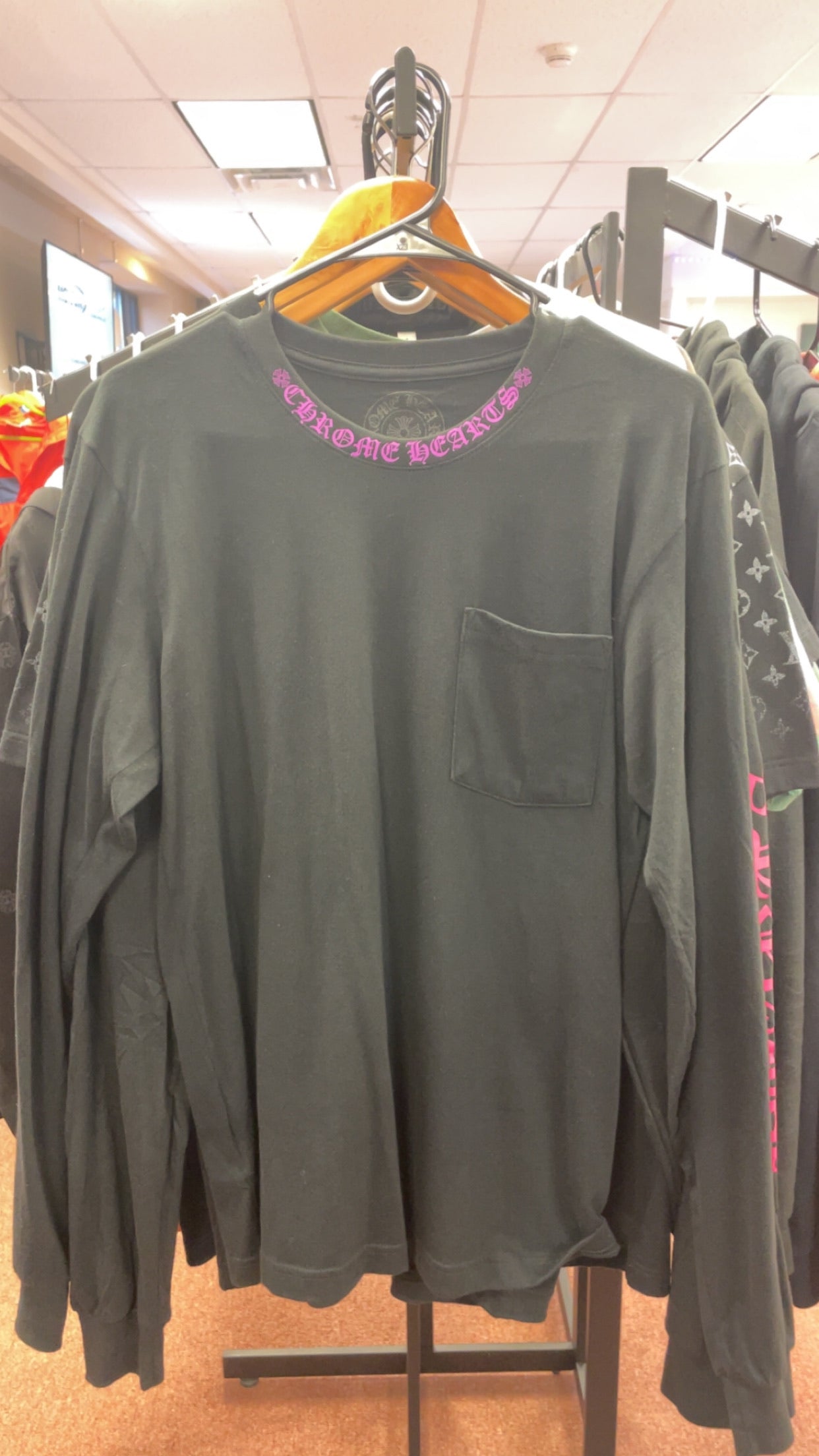 Chrome Hearts Black Long Sleeve Tee