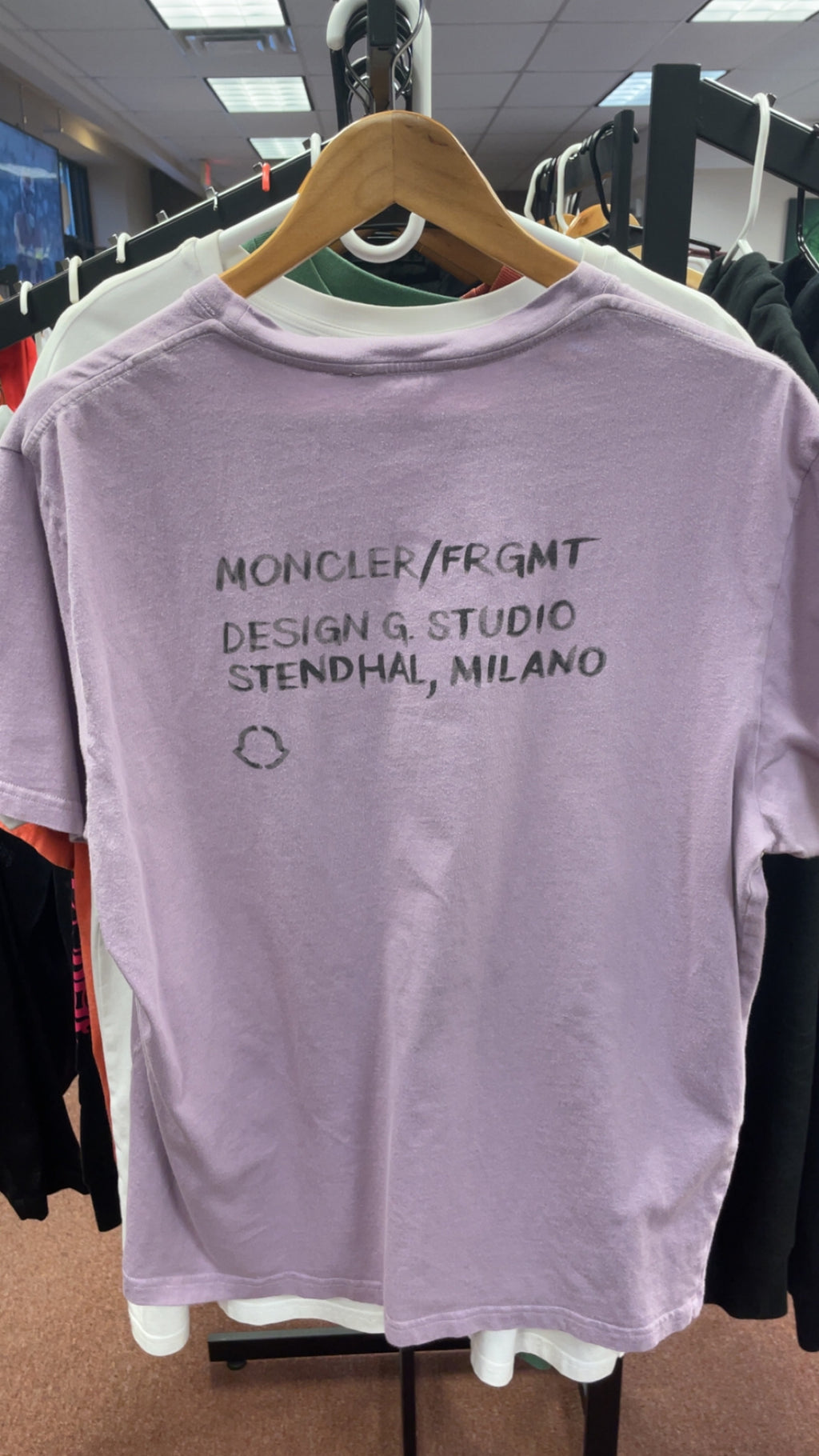 Moncler / Fragment Lavender Graphic Tee