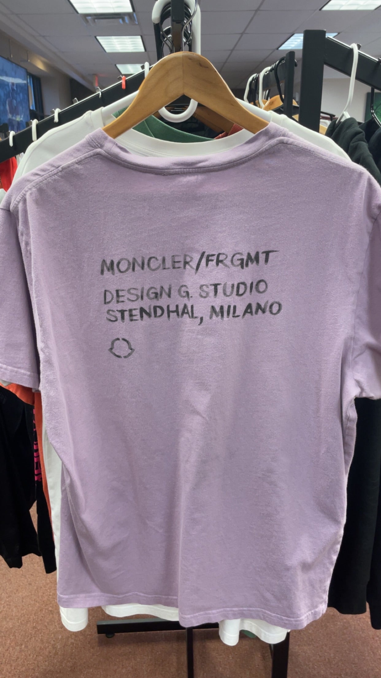 Moncler / Fragment Lavender Graphic Tee