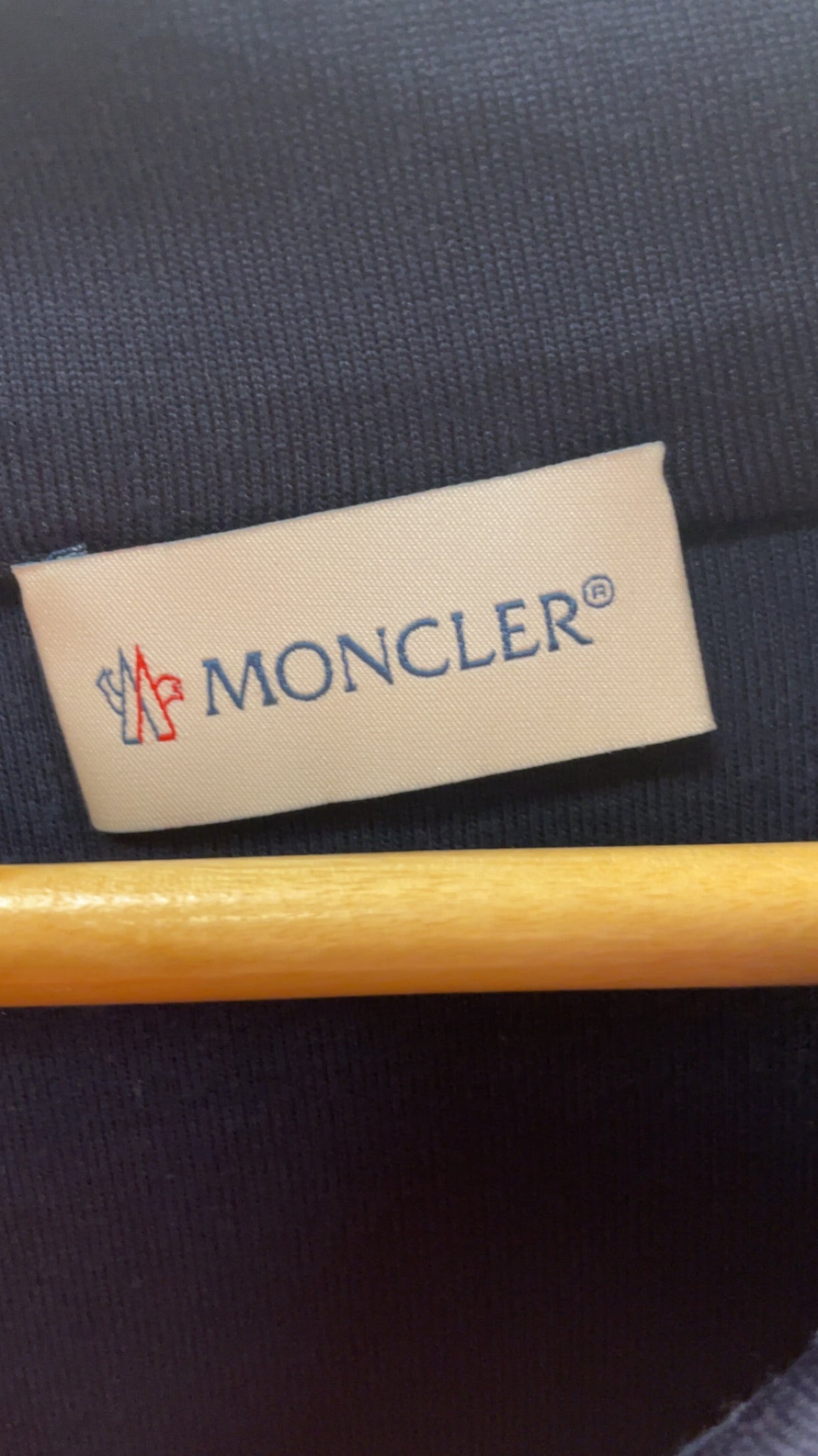 Moncler Navy Zip-Up Track Jacket