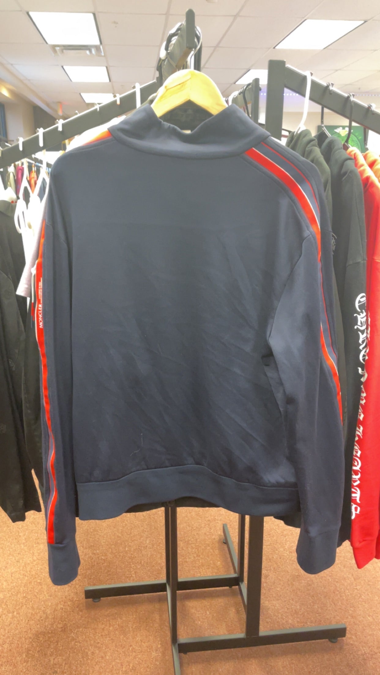 Moncler Navy Zip-Up Track Jacket