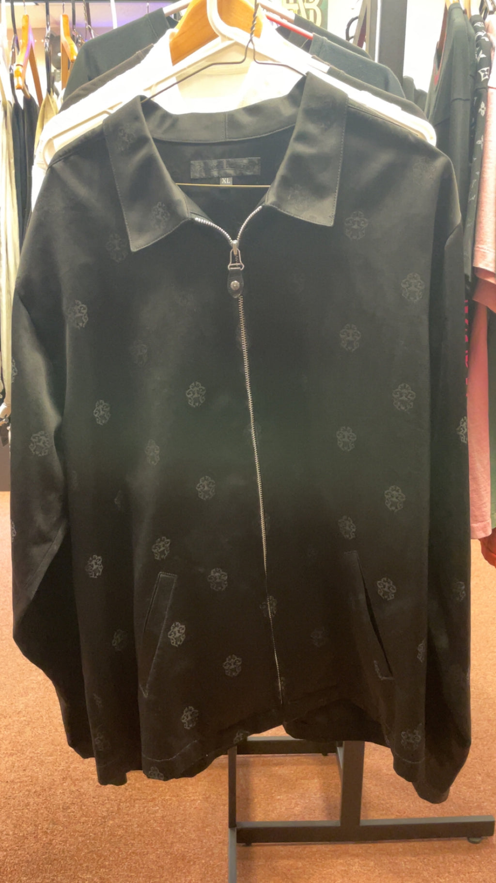 Chrome Hearts Satin Black Jacket